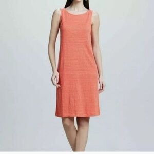 Eileen Fisher Linen Jersey Shift Dress Size Large